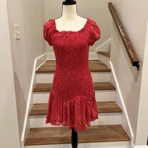 Princess Polly Red Floral Mini Dress